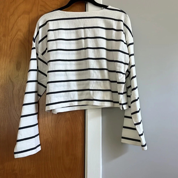 NWT Madewell Cropped Cotton Shirt Size Me - Picture 7 of 7